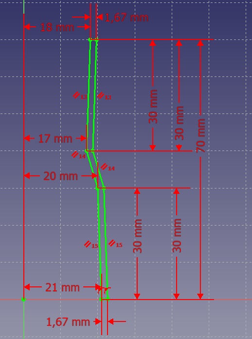 Freecad: comment ajouter un ergot dans une forme faite par révolution ? Esquis10