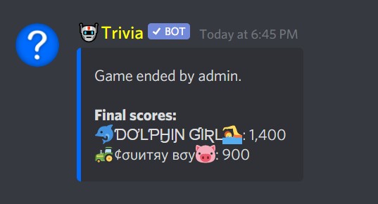 Bot Managers Play Trivia Trivia10