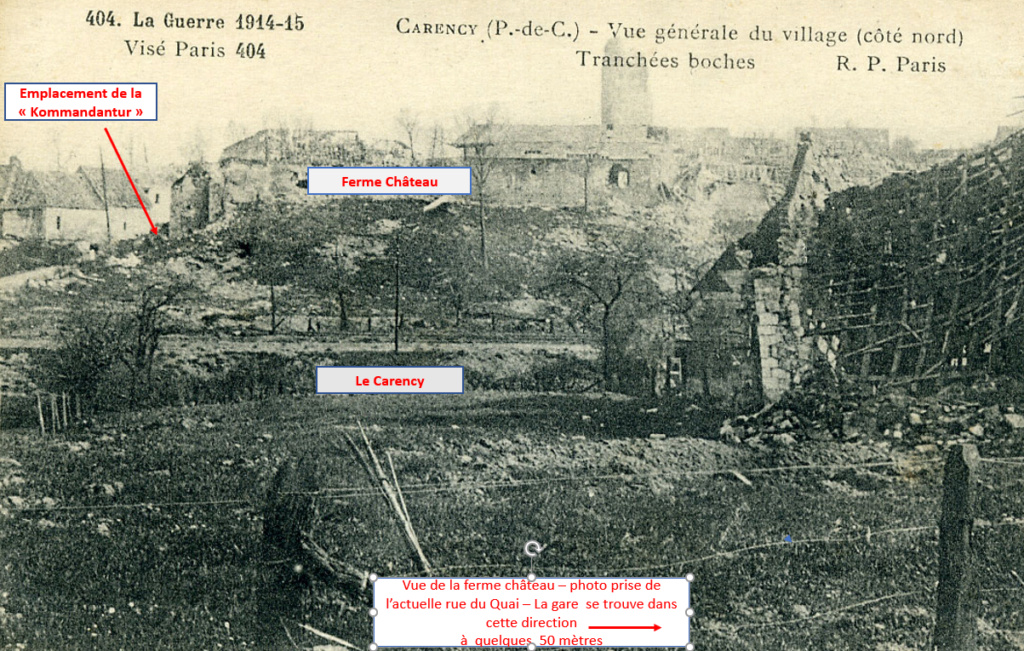 Batallionsunterstand Abschnittskomander..., Carency, 9 mai 1915. Vue_ge10