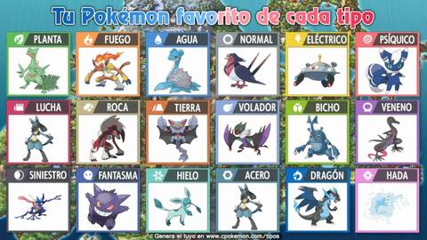 Tem um site aí onde vc separa os seus pokémon favoritos de cada