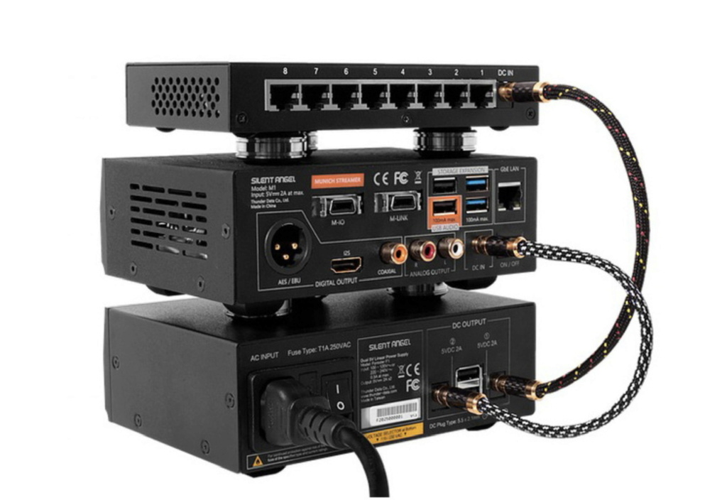 Silent Angel Music Streamer,Power Supply,Network Switch  4e32e310