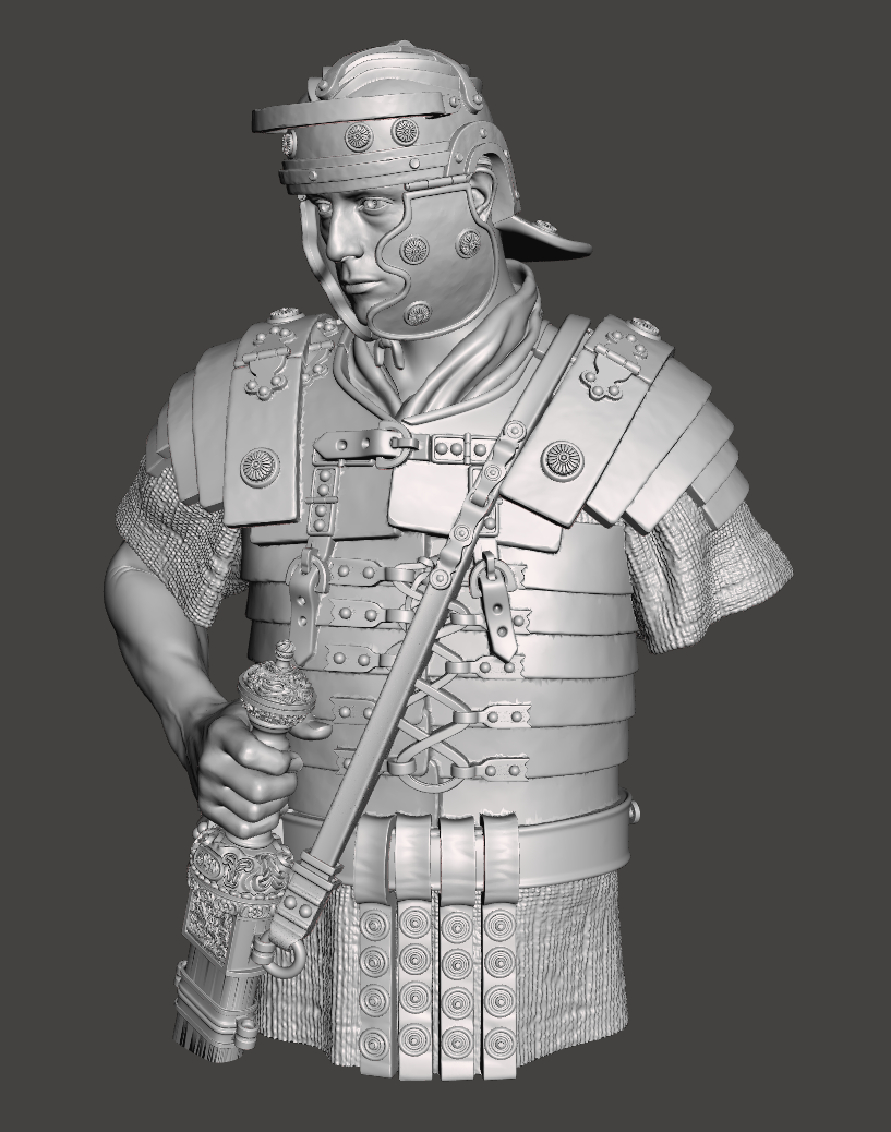 Bustes Soldats de Rome Résine 1/12 et 1/6 Résine 3D Captur27