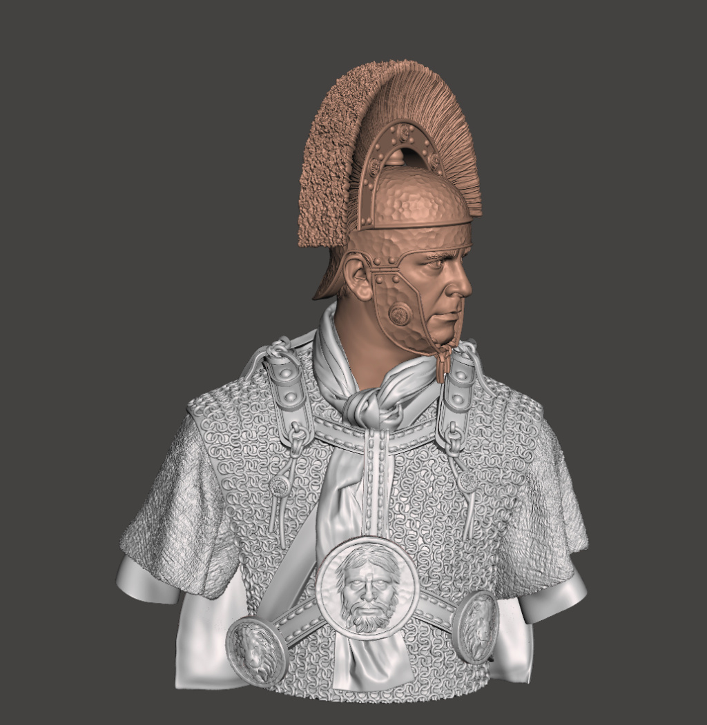 Bustes Soldats de Rome Résine 1/12 et 1/6 Résine 3D Captur29