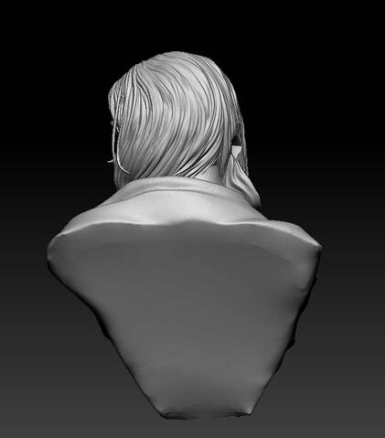 sculpter un buste 3D réaliste, une tête 3D, un visage 3D, un modèle 3D pour  l'impression 3D dans zbrush