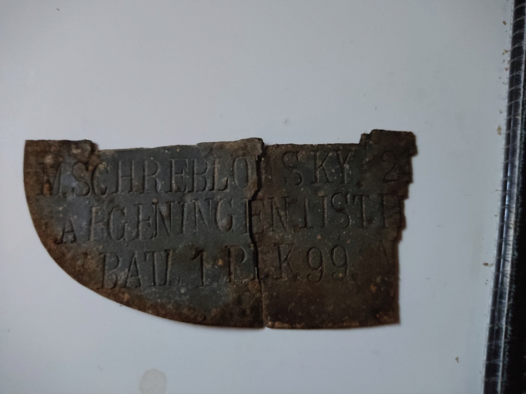 Identification plaque d'identité allemande WW1  Img_2049