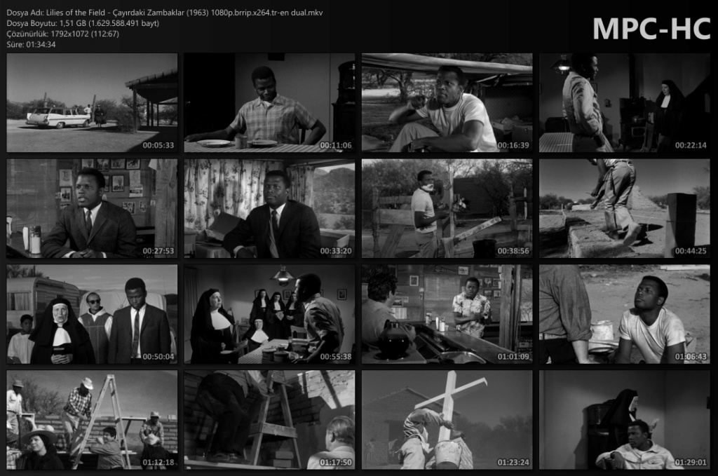  Çayırdaki Zambaklar - Lilies of the Field (1963) 1080p.brrip.x264.tr-en dual Lilies11