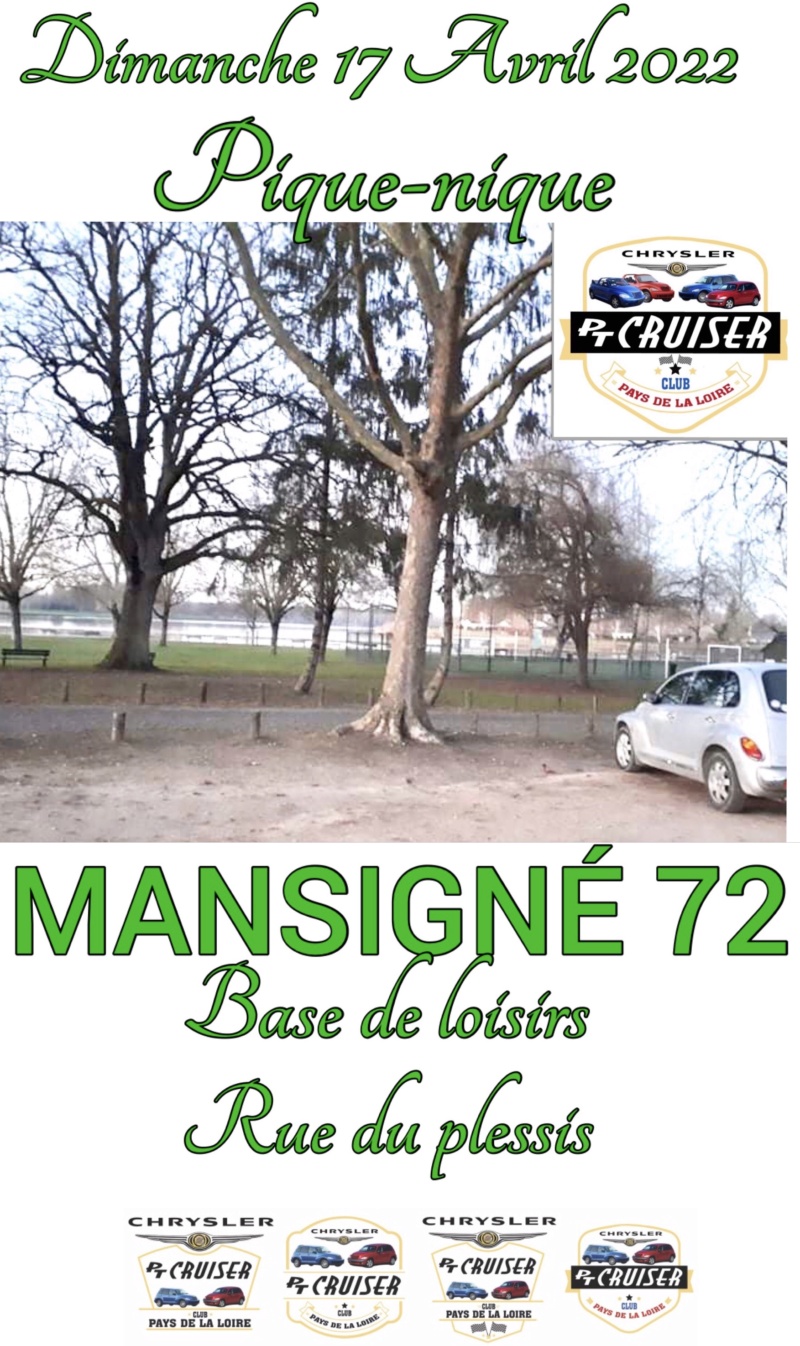 Pique nique Mansigné 72, Club Pays de la Loire, le 17 avril 2022 64bec310
