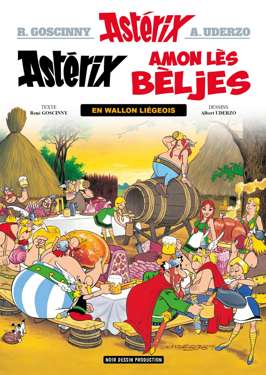 Astérix amon lès bèljes NOIR DESSIN - asterix en wallon liégeois  Unname10