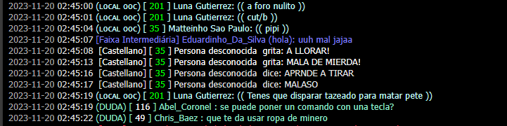 [REPORTE] Luna Gutierrez Toxicidad por /b--- Abrir /b innecesariamente-- IOOC  Captu193