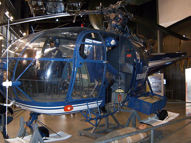 Hall Hélicoptère au Musée du Bourget ... Alouet10