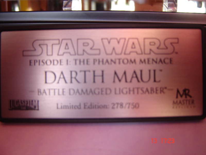 Master replicas - Lightsaber Darth Maul (Battle Damaged) Dsc02623
