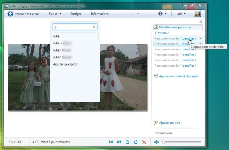 Galerie de Photos Windows Live 2009 : un visage, un nom 511-410
