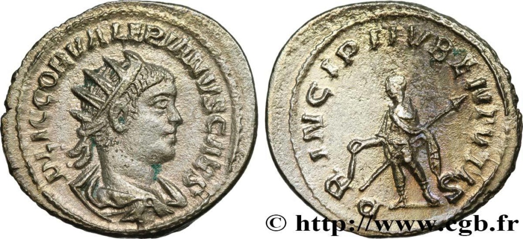 Valérien II : latin tardif sur variante de légende inédite Valeri12