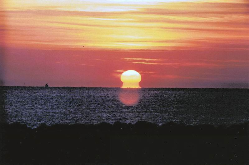 lever de soleil a Valras plage 0410