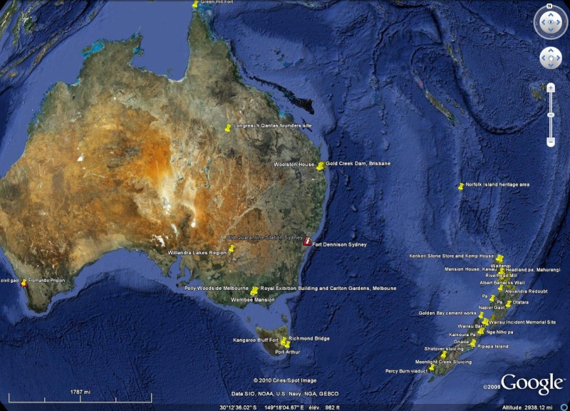 Héritage culturel de l'Australie et de la Nouvelle-Zélande [fichier KML pour Google Earth] Audstr10