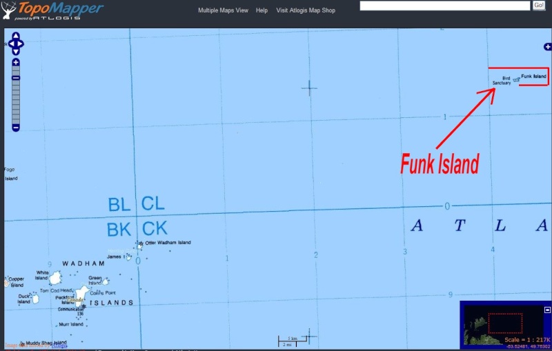 L'île Funk, Océan Atlantique, Canada. Captu199