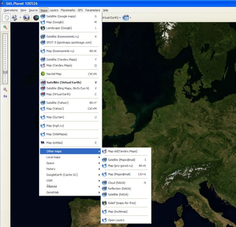 SAS Planet et Google Earth Captur74