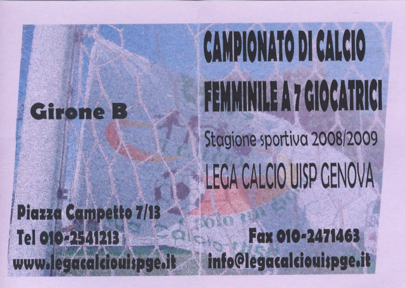 Campionato UISP 2008/2009 Calend12