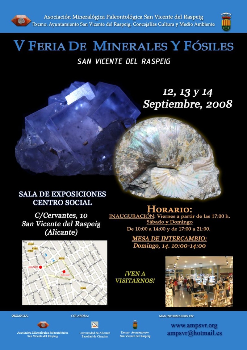 Feria de fósiles y minerales de San Vicente del Raspeig Cartel11