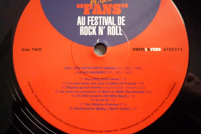 33 tours "Johnny et ses fans au festival de rock'n'roll" édité par VINYL LOVERS P1600670