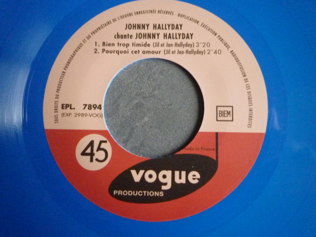 45 tours" Johnny Hallyday chante Johnny Hallyday" édité par culture factory P1610592