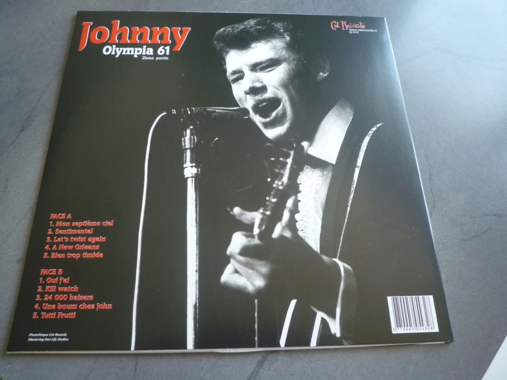 picture disc "Johnny, Olympia 61, 2éme partie" édité par CAT RECORDS P1610845