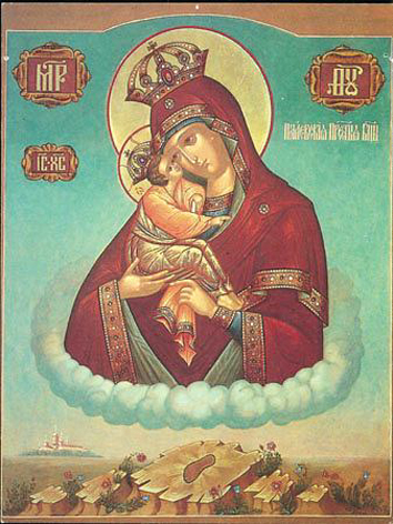 La Vierge Marie en Son Icône de Potchaiev Icane_10