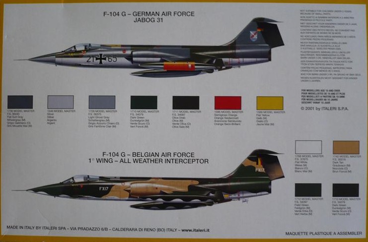 [MC2 - F104 Starfighter] F-104G  Force Aérienne Belge - 1/72 [Italeri] P1040711