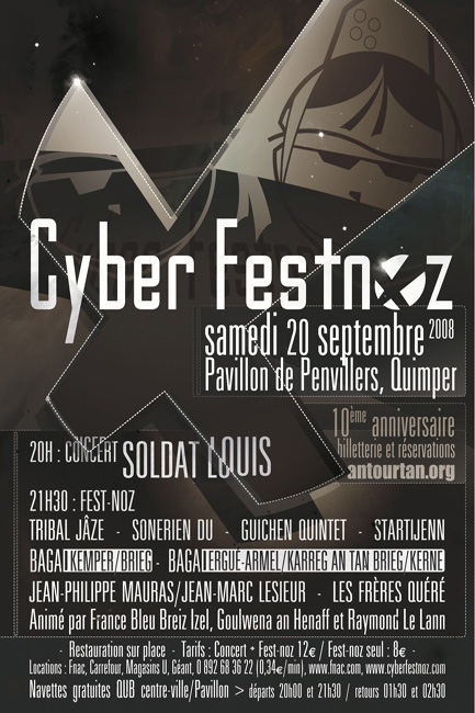 Cyber Fest Noz N°10 - samedi 20 septembre 08 Affich10