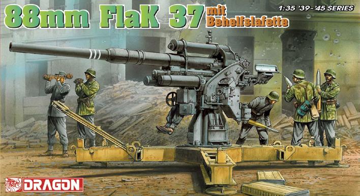 Sdkfz 7 - 8t late + 88mm Flak 37 Dra65210