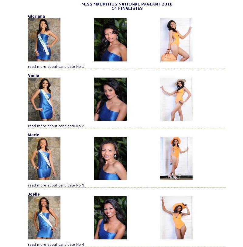 Miss Mauritius 2010 - Meet the contestants Untitl12