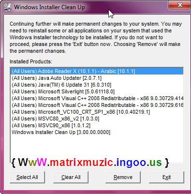       Windows.Installer.CleanUp.Utility    2012 10777710