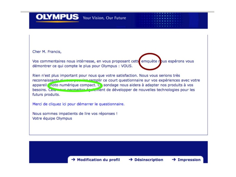 L'enquête d'OLYMPUS France sur ses clients Oly10