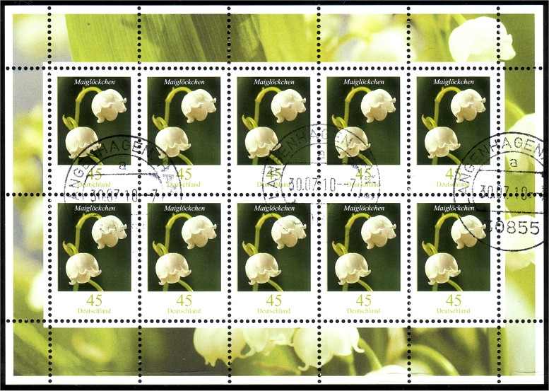 Marken - Blumengruß aus Deutschland - Dauerserie Blumen Bogenm11