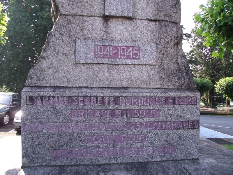 Memorial de la Brigade Rac à Thiviers Dscf9326