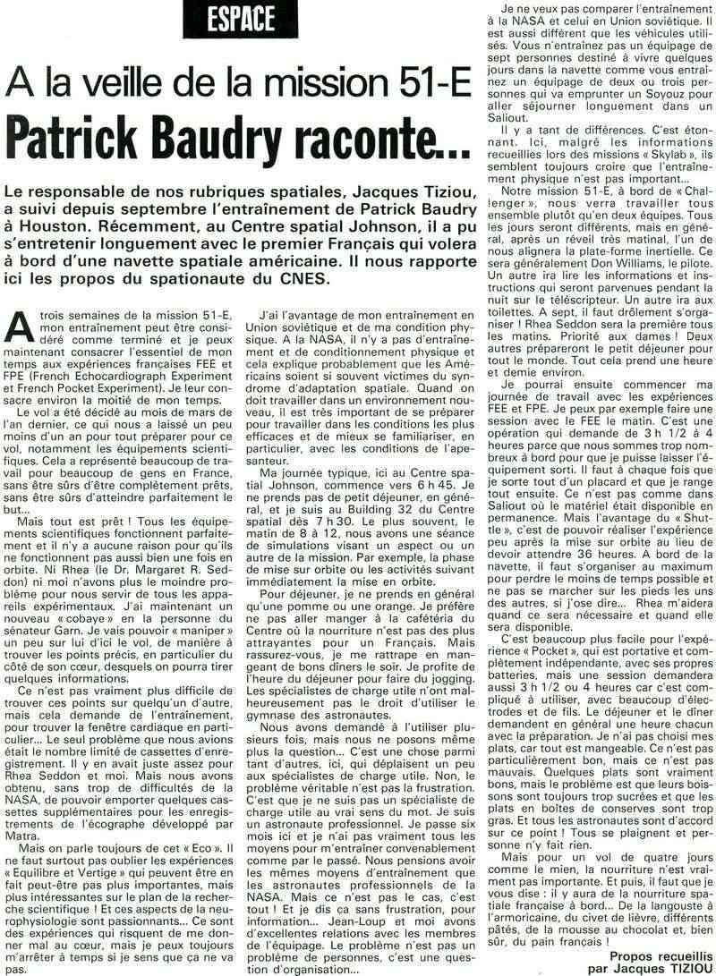 Patrick Baudry - 2ème Français dans l'espace 85021510
