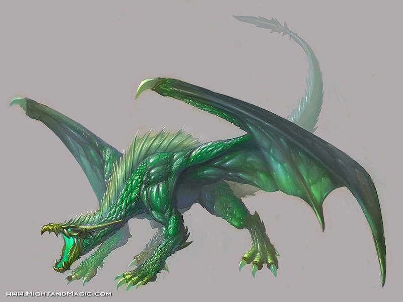 The Beastiary: Emerald Dragon Green_10