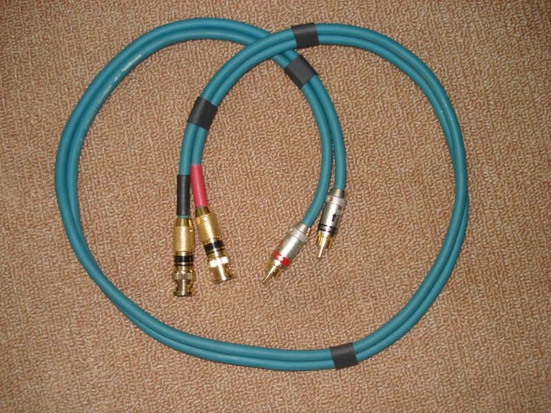 Audioquest Turquoise interconnect 1m RCA to BNC, The Chord Co Cobra Interconnect 1m RCA to BNC,Chord Company Silver S-Video interconnect 1m & others Audioq10