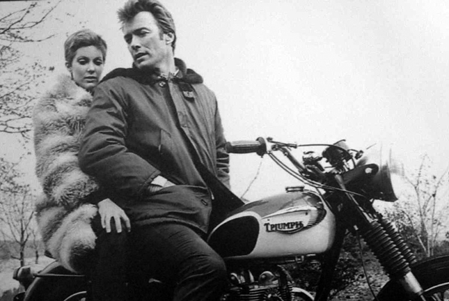 On connaissait McQueen sur Triumph mais ........... Clint-10