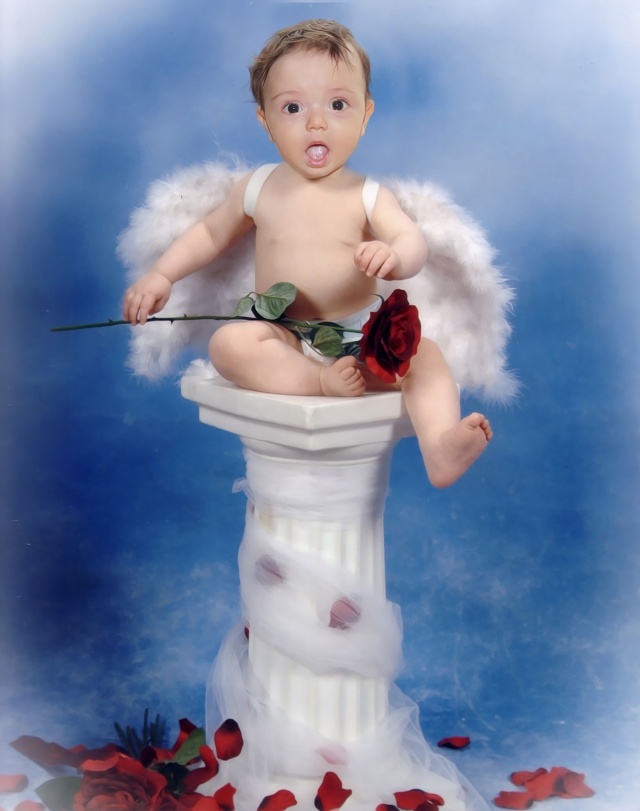 montage photo bébé ange pour faire part mariage Angel_19