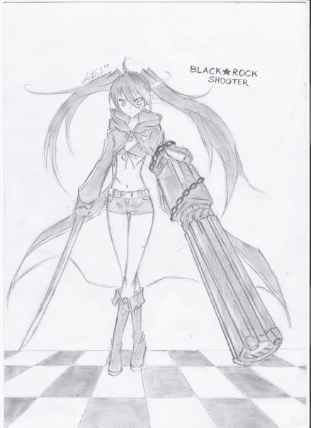Black Rock Shooter  Drawin11