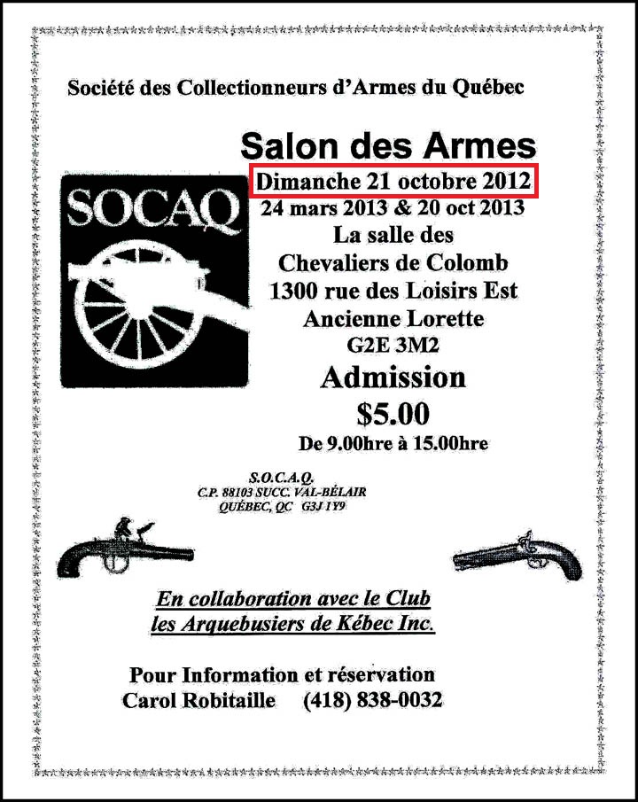 Salon des armes de Québec 2socaq10