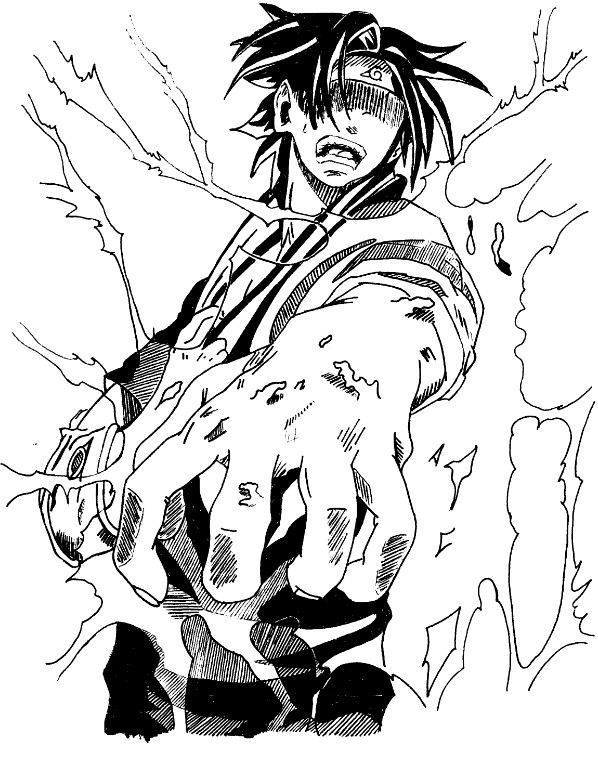 Dessin manga Sasuke10