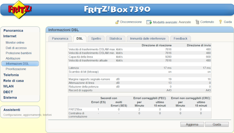 Fritz!Box 7390 AnnexA: gravi problemi con connessione ADSL - Pagina 2 Fritz712