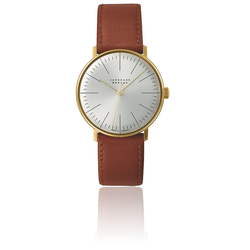 Montre fine 38mm cadran doré sans date Max-bi10