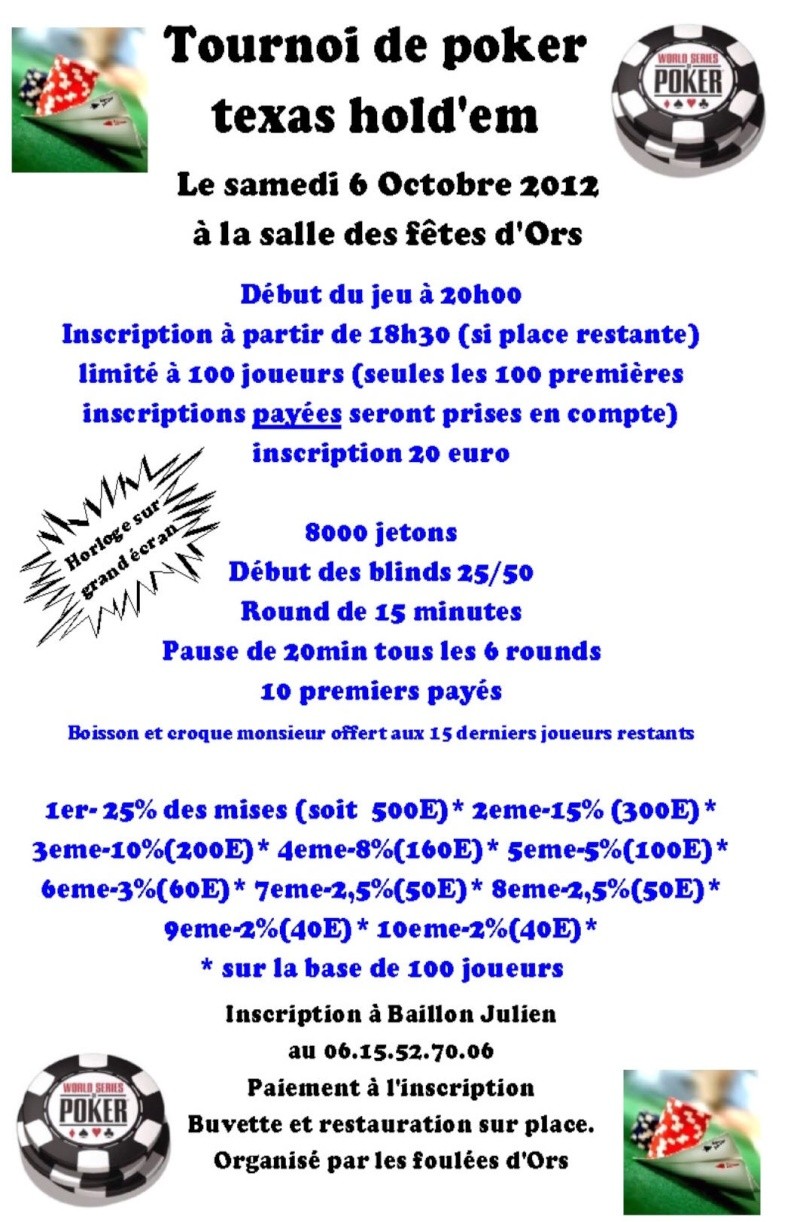 tournoi de poker a ors le 6 octobre Affpok10