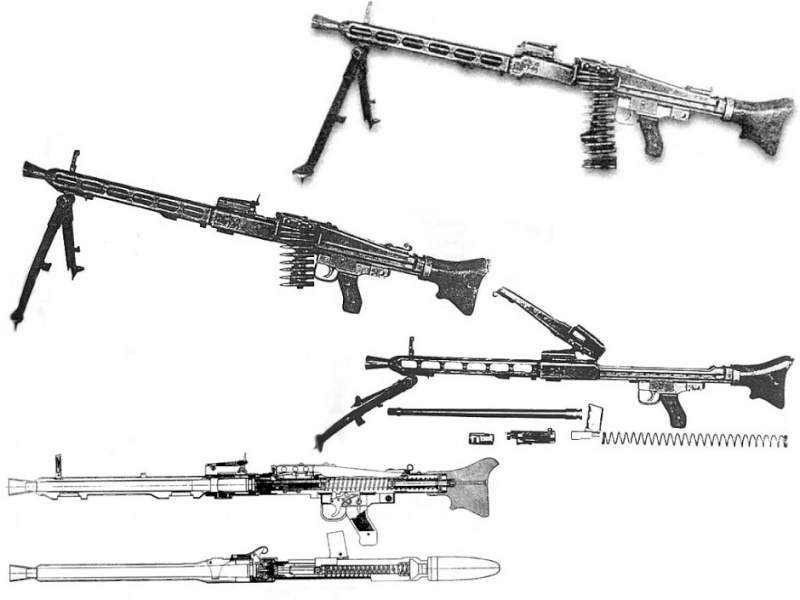 Maschinengewehr 45 - MG45 / MG42V Mg4510