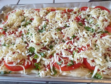 Tarte à la tomate, feta et fleur d'ail Tarte_18