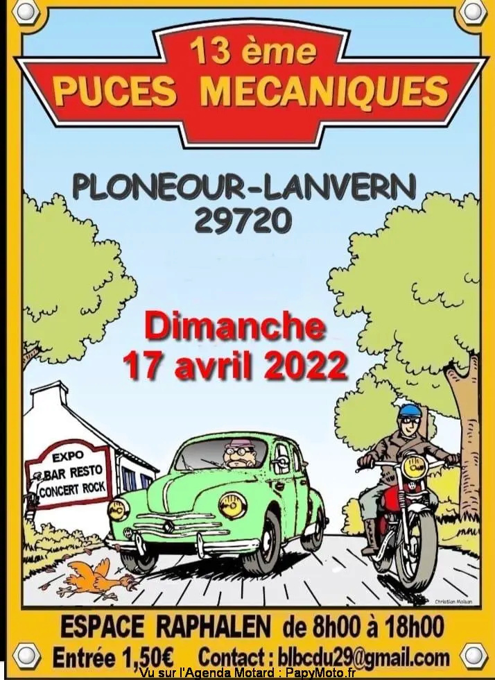 MANIFESTATION - 13ème Puces Mécaniques - Dimanche 17 Avril 2022  - Ploneour-Lanvern - ( 29720) 13e-pu10