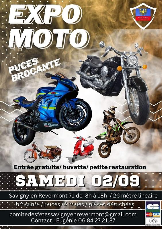 MANIFESTATION - Expo Moto Puces Brocante - Samedi 2 Septembre 2023 - Savigny en Revermont (71) 146b3e10
